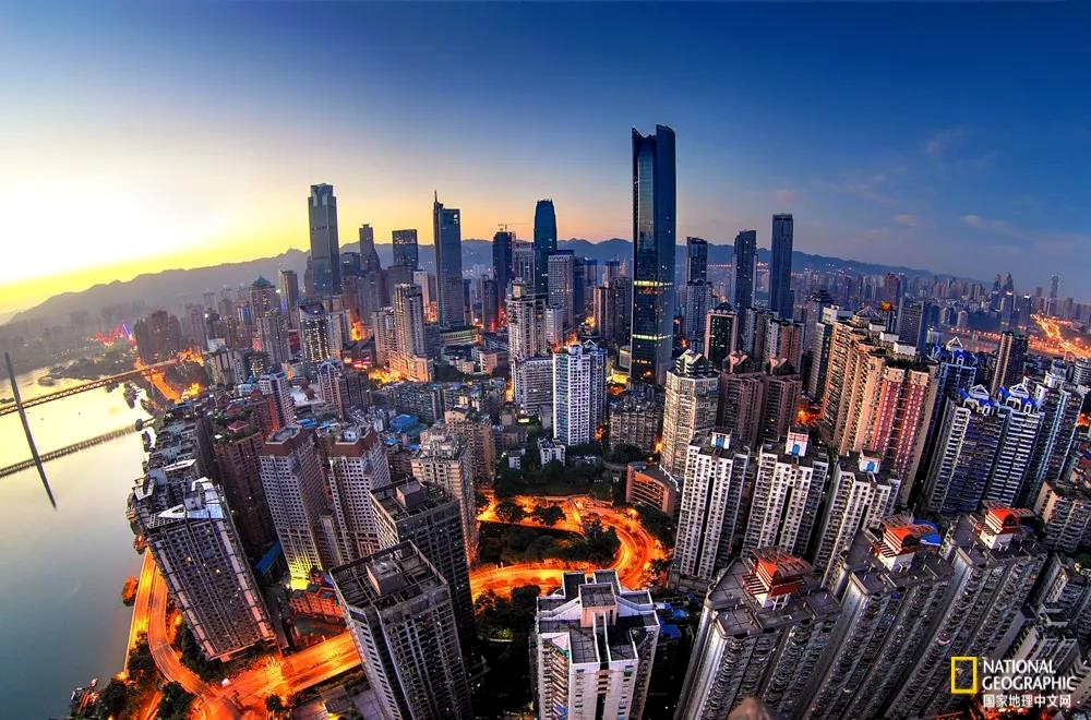 渝中区密集的城市森林